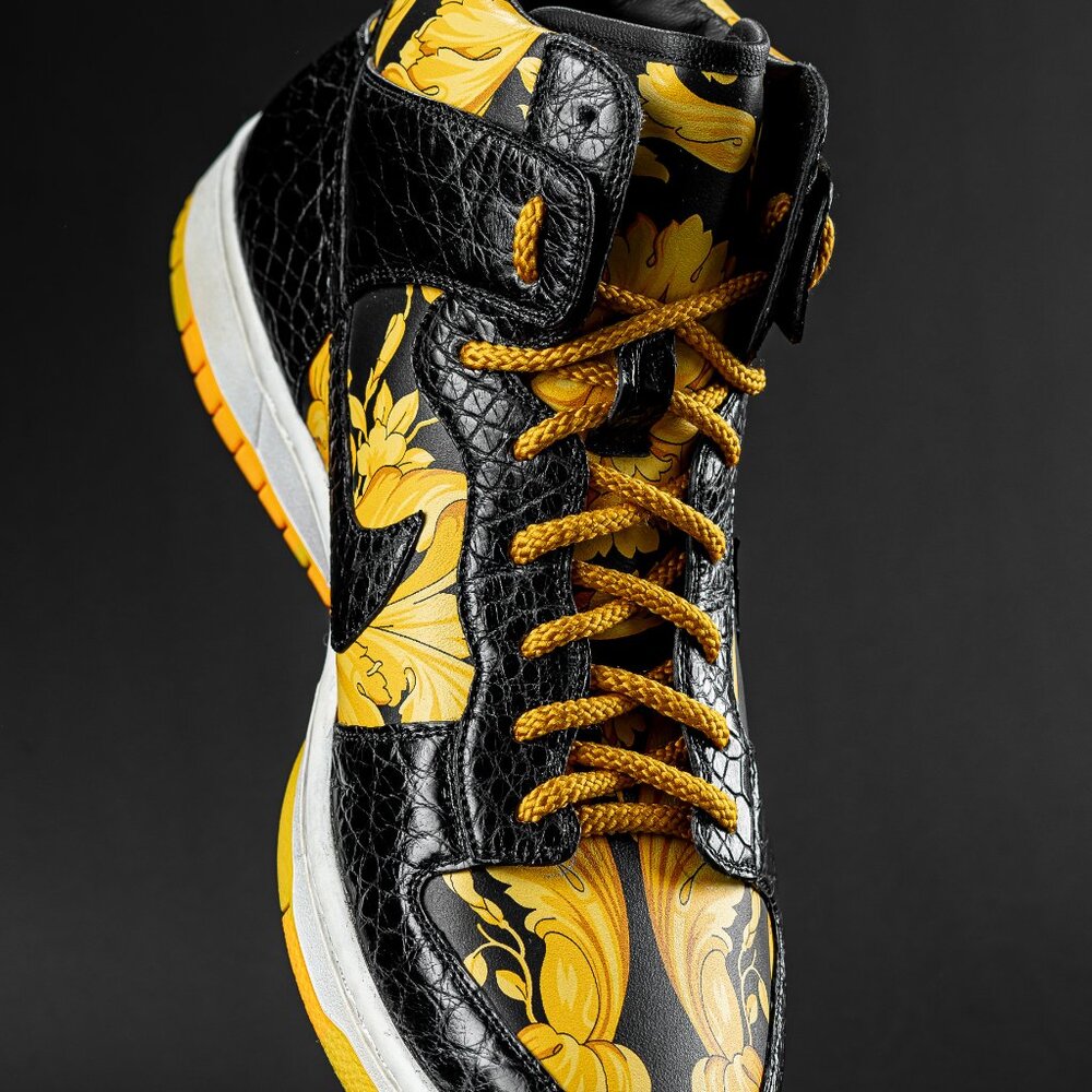 NikeDunk Custom with Genuine Alligator Skin size 10 - 28 cm on the insole ! - Picture 5 of 16